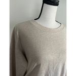 Michael Kors  Oatmeal Heat basics Ruffle sweatshirt Women’s Medium Photo 2