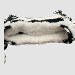 Women's Cat Ear Beanie Y2K Knit Hat Grunge Goth Crochet Accessory Black White Photo 1