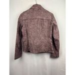 Women’s Montana Co. Large Suede Mauve Biker Jacket Purple Photo 3