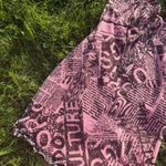 Urban Outfitters  Mini Dress Womens Small Pink Mesh Newspaper Print Sweetheart Photo 1