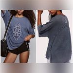 Free People NWT FP Movement Harmony Tee - blue indigo combo - small Photo 1