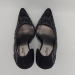 Anne Michelle Anne Mitchell Black Suede Beaded Embellished D'orsay Heels Size 7.5 Photo 8