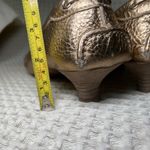 CAR SHOE Women's Gold Metallic Leather Loafer Heels Size 40 Photo 7