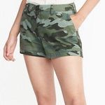 Old Navy Green Cargo Shorts with Camouflage Pattern Photo 0