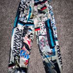 Micas NWT  Abstract Satin Women’s Wide Leg Pants Photo 5