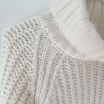 Carmen Steffens Maison White Cream Chunky Knit Sweater Dress Turtle Neck NWT Photo 6