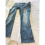 Wrangler Aura Jeans Size 14 Short – Blue Cotton Blend Bootcut Denim Photo 3