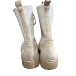 Sam Edelman ‘Lydell’ Mixed Media Suede and Ribbed Knit Combat Boot Size 8.5 Photo 8