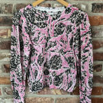 Nic+Zoe Cotton Printed Pullover Crew Sweater, S Photo 0