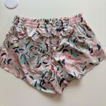 Athleta  Printed Hustle 3 Inch Short Women's Size Small Pink Floral Athletic Photo 3