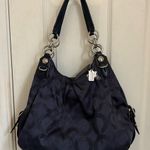Coach Maggie Shoulder Bag in Navy with Silver Hardware Photo 0