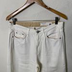Rag and Bone  Featherweight Logan Mid-Rise Wide Leg Off White Jean Womens Size 28 Photo 6