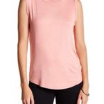 Michael Stars NWT Michael Starts Twist Back Shell Jersey Knit Tank Top Salmon Small Photo 0