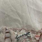 Free People New  Midnight Magic Maxi Slip Dress  Pink Beaded Lace Trim Photo 6