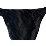 J.Crew NWT  Ribbed High Rise High Leg Cheeky Bikini Swim Bottom Black M #3156 Photo 4