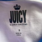 Juicy Couture Juicy by  top purple blue crew graphic tee short sleeve crop NWT S Photo 4