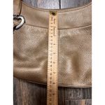 Brighton  Barbados Gold Leather Hobo Shoulder Bag Heart Charm Braided Strap Purse Photo 3