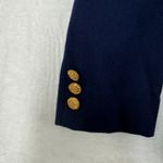The Villager Navy Blazer Gold Button Wool Blend Women's Size 12 Read Blue Photo 1