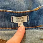 Madewell blue high waisted sailor jeans in size 25 Photo 8