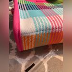 Kate Spade NWT Pink Green Plaid Satchel crossbody fabric collectible summer prep Photo 9