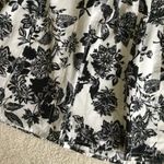 Talbots Pleated Floral Skirt Black White Pattern Cotton - Sz 6 Petite Photo 5