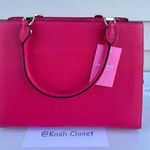 Kate Spade New York Bright Rose Leila Medium Triple Compartment Satchel Purse Photo 3