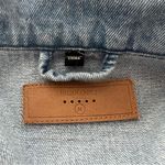 BLANK NYC Cropped Demin Trucker Jacket Elastic Waist M Photo 6