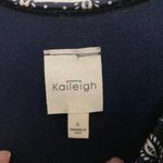 Kaileigh  Navy Blue Diamond Geometric Patterned Wide Leg Sleeveless Jumpsuit Photo 2