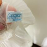 VINTAGE Chiffon Maxi Nightie Dress White Photo 7