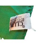 VTG CLUB 7 ECHO Green Striped Silk Scarf 52"x10" Rectangle Photo 2