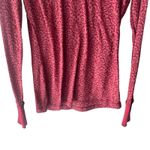 Aventura Women's Size Medium Red Fair Isle Thermal Long Sleeve Shirt Photo 2