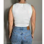 Romwe Halloween Cat White Cropped Tank Size Large NWT Photo 1