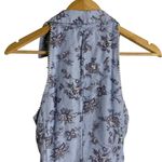 Sachin + Babi  Casey Blue Floral Sleeveless Belted Button Up Midi Shirt Dress 4 Photo 13