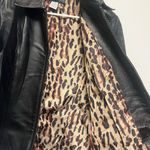 George Women's Black Leather Jacket Size M Photo 4