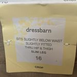 Dress Barn : Tan Khaki Cropped Pants- with buttons on side of pants- slim leg- 16 Photo 4