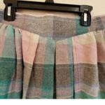 Vintage 1980s Pink ILGWU Made In USA Wool Plaid Kilt Pleated Skirt Size 7 Photo 2