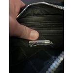 Steve Madden Crossbody Shoulder Bag Womens Black Sherpa Faux Leather Zip Logo Photo 9