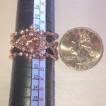 Rose Gold Tone Classic Ring Set with Crystals Photo 4