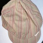 Billabong NWT Red And Beige Retro Pinstriped Y2K Paperboy Hat Photo 0