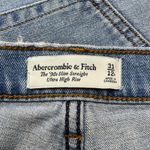 Abercrombie & Fitch A&F 90’s‎ Slim Straight Jean 31 Regular Criss Cross Asymmetric Medium Wash Photo 7