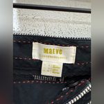 Maeve  anthropologie Houndstooth Crop Straight Leg Black‎ And White Pants Size 2 Photo 3