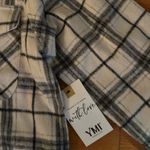 With Love YMI Top Women’s Black Plaid Button Photo 2