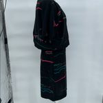 & Other Stories & Other Stories Black Abstract Print Short Sleeve Dress Cinched Waist Size 8 Photo 5