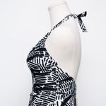 Sea Level Swim. Pampas V Neck Halter One Piece Swimsuit. Black Size 4 Photo 7