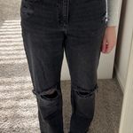 Garage Ripped Black  Vintage Straight Jeans Photo 0