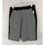 NWT Waac Golf Black White Checkered Golf Shorts Women’s Size 0 Photo 2