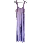 BP NWT Smocked Crop Jumpsuit in Purple Geo Dot Plaid - Size: 1X Photo 7