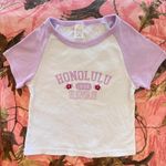 y2k honolulu hawaii island girl ringer tee Purple Photo 7