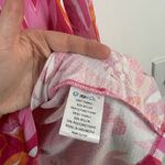 IbKul Long Sleeve 1/4 Zip Shirt Pink Floral Vented Mesh Golf UPF 50+ Womens Larg Size L Photo 3