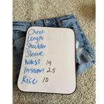 Aero High Rise Midi Shorts Womens Size 8 Denim Blue 5 Photo 7